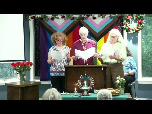 UUFN Choir Singing "One Voice" 6-08-2025