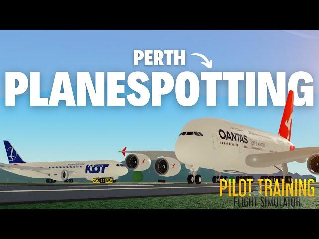 Planespotting at Perth in PTFS ️ (realistic)