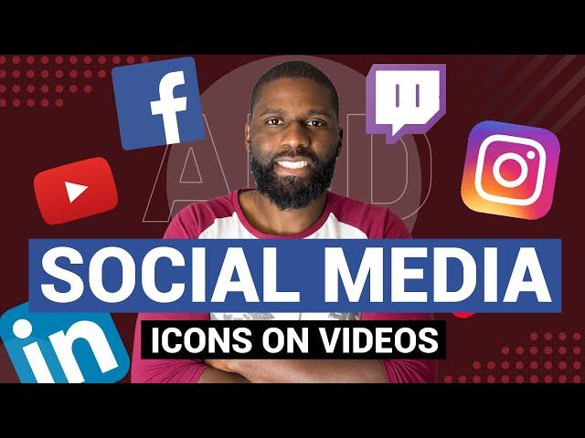 How to add social media icons to YouTube videos