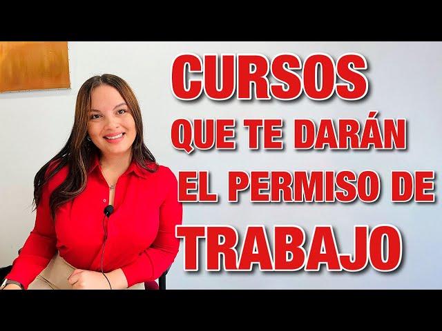 EMIGRANTES ️  - CURSOS que te darán el PERMISO de TRABAJO en ESPAÑA 