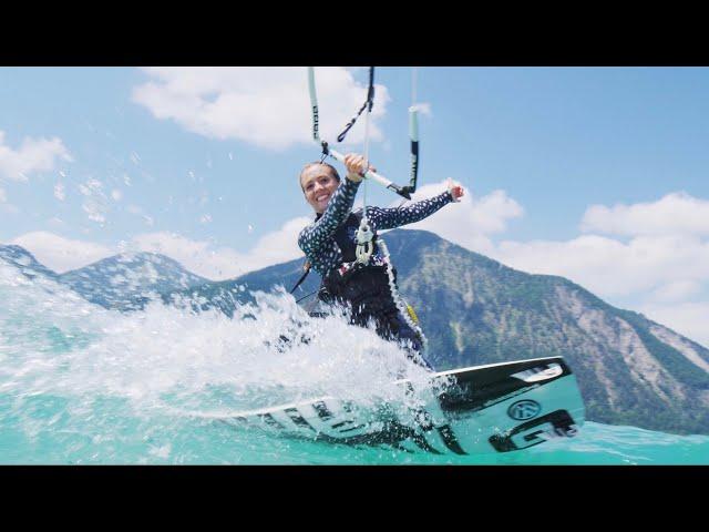 VW Nutzfahrzeuge x Alina Kornelli x Kitesurfing at her homespot Walchensee, Bavaria