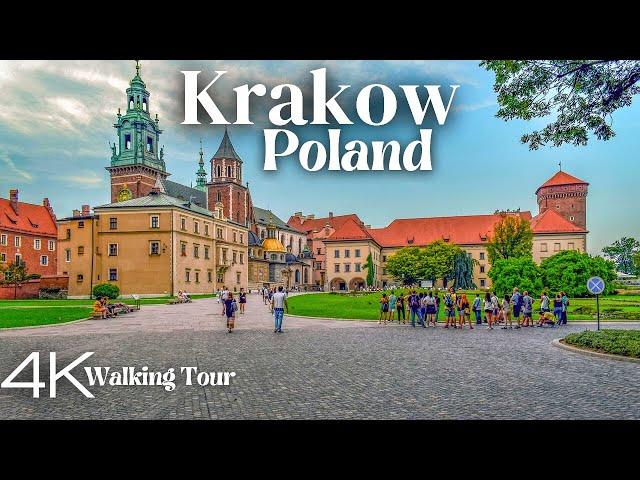 Krakow, Poland Walking Tour 2023 - 4k Ultra HD