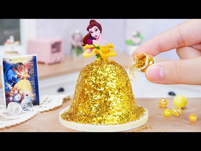 Tiny Cooking | Amazing Miniature Princess Belle Decorating Cake | Best Cartoon Cakes For You