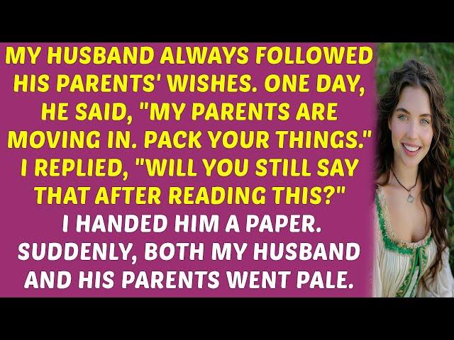 "My Husband Chose His Parents Over Me and Told Me to Leave—But I Had a Shocking Response!"