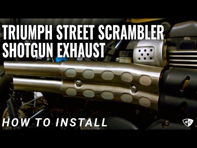 How to Install Slash Cut Shotgun Exhausts for Triumph Street Scrambler & Scrambler 900