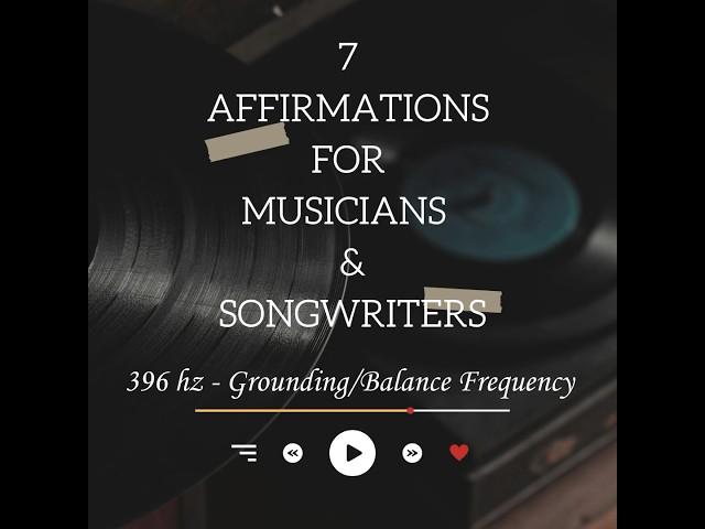Powerful Affirmations for Musicians & Songwriters -(see full vid) #selflove #meditation #creator