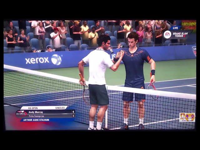GRAND SLAM TENNIS 2 EA SPORTS FADES & FANTASY CLASSICS SUPERSTAR LEVEL Andy Murray VS Pete Sampras 1