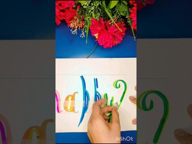 Brushpen calligraphy #craft #diy #crafti #crafter #crafts#diycraft #papercraft #diycraft