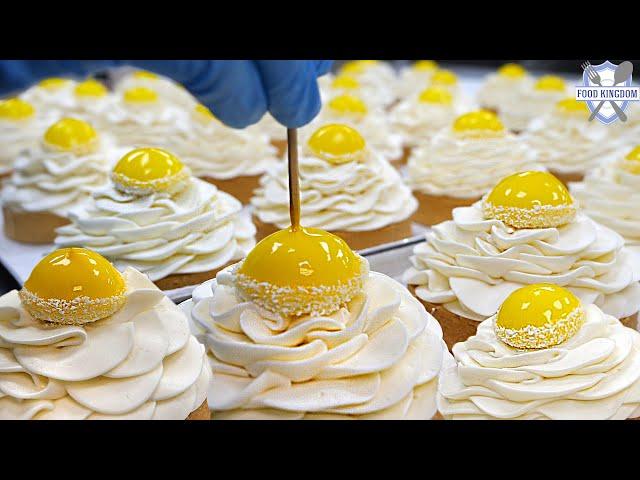 This is art! Sweet citron dessert cake making process / korean dessert factory