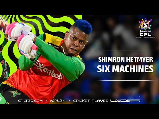 Shimron Hetmyer - Six machines