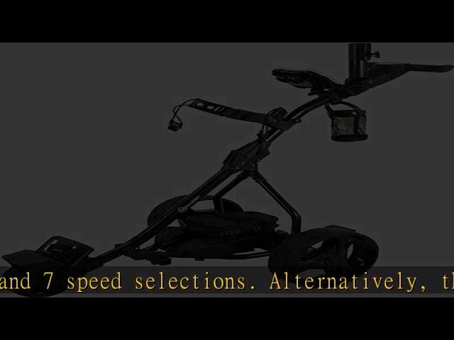 NovaCaddy S2R Remote Control Electric Golf Trolley Cart, Lithium Battery, Black