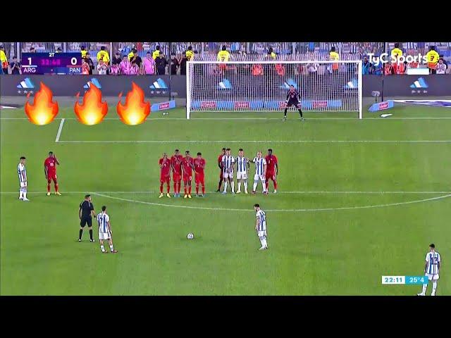 Messi insane 5 Freekicks display vs Panama !!