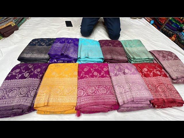 Chickpet Bangalore wholesale Boutique sarees||Single saree courier available