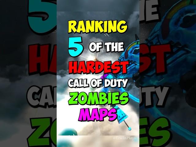 Top 5 HARDEST Call of Duty Zombies maps #shorts #zombieshorts