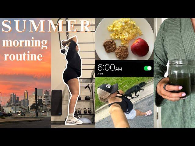 6am Summer Morning Routine: workout, healthy habits, start your day right!