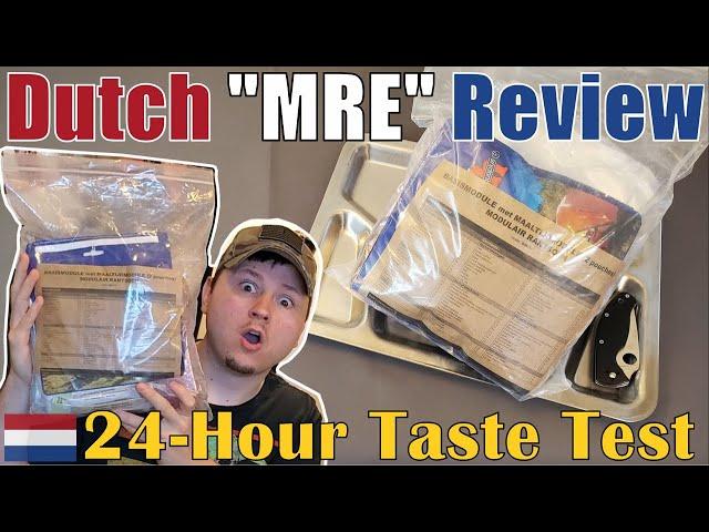 Dutch MRE Review | NETHERLANDS Armed Forces Ration TASTE TEST 24 Hour | Military Meal Ready to Eat