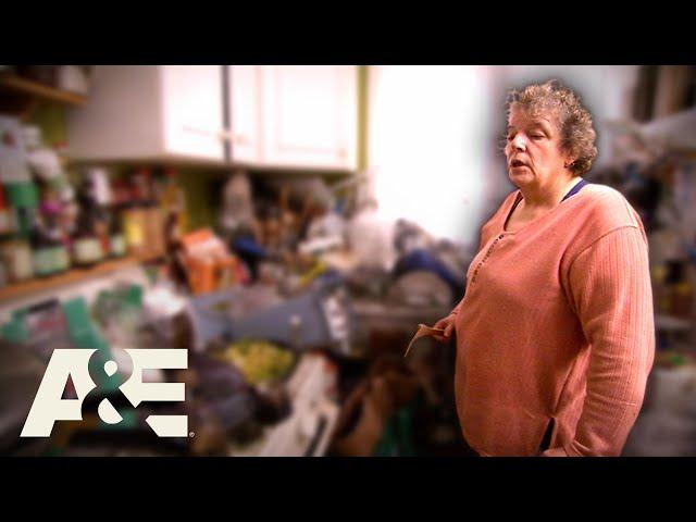 Hoarders: Woman STRUGGLES To Toss Piles of Rotten & Expired Food | A&E