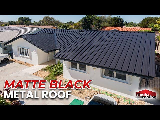 INCREDIBLE Matte Black Metal Roof - Miami, FL