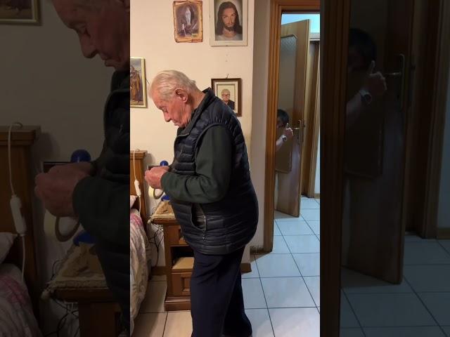 Sorpresa a nonno Faustino e lui si emoziona️