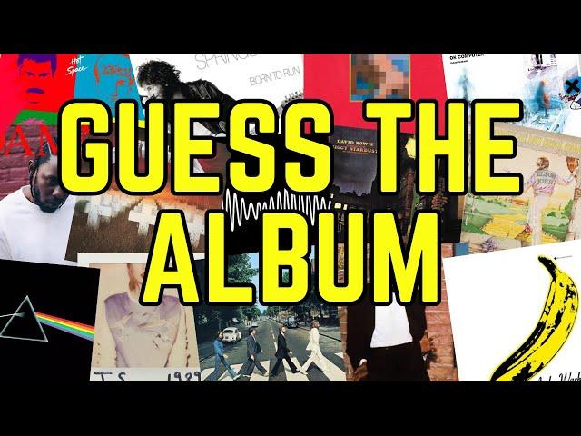 Guess 50 Famous Albums - Music Picture Quiz (60s, 70s, 80s, 90s, 00s)