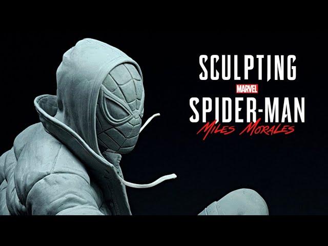 Sculpting Spider-Man Miles Morales in Clay