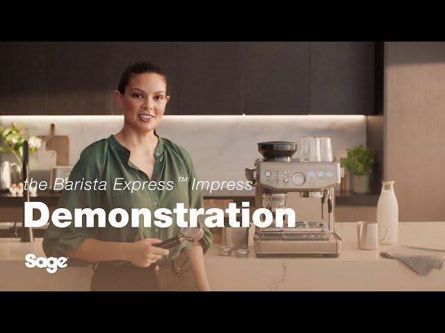 The Barista Express™ Impress | Third wave speciality coffee at your fingertips | Sage Appliances UK