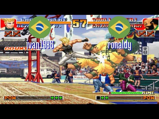 FT5 @kof97: ivan1986 (BR) vs ronaldy (BR) [King of Fighters 97 Fightcade] Mar 22