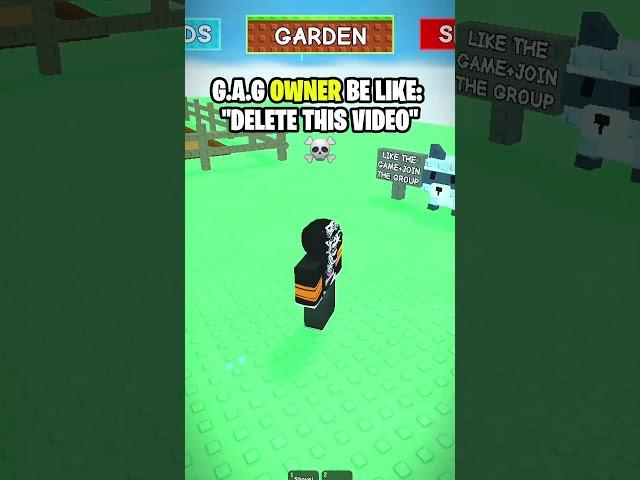 Grow A Garden Owner After Watching This: ️ #shorts #roblox #growagarden