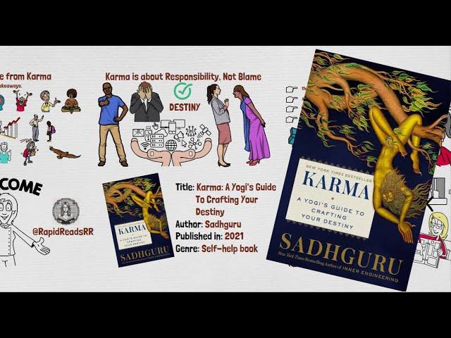 Rapid Animated Book Summary: Karma: A Yogi's Guide to Crafting Your Destiny by Sadhguru