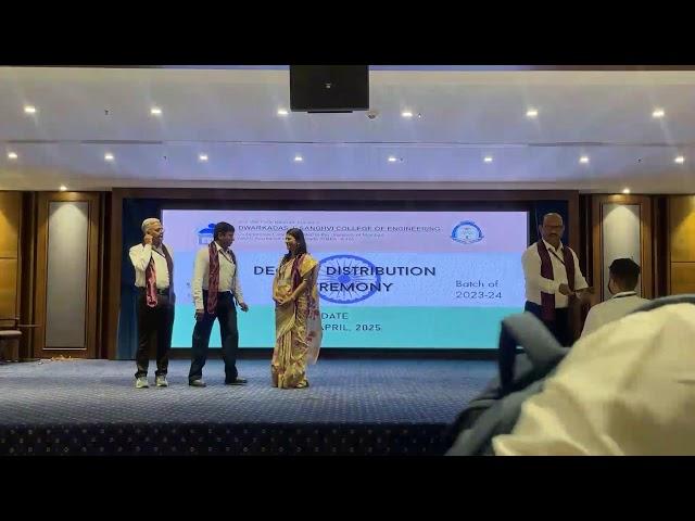 Degree Ctfkt. Distribution Ceremony || SVKM's  D. J. Sanghvi College Of Engg. || Batch  2024  LIVE 