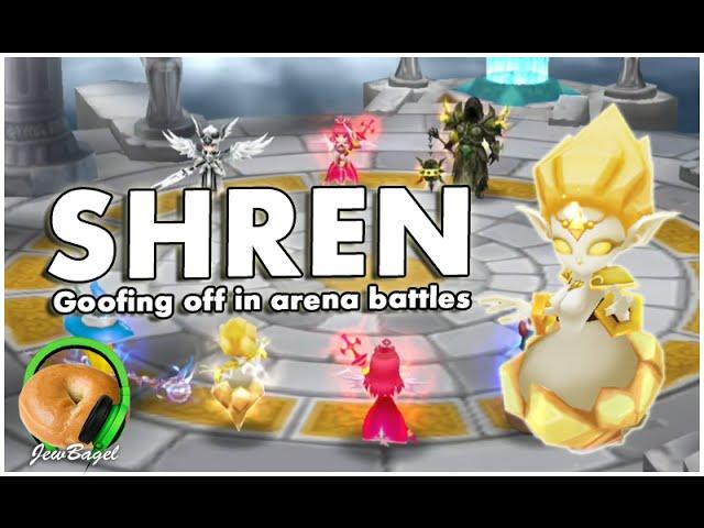 SUMMONERS WAR : Shren the Light High Elemental (Goofing off and testing in arena)