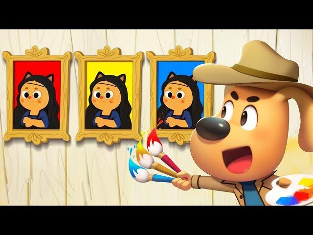 Primary Colors | Learn Colors🟡| Educational Cartoon | Police Cartoon | Sheriff Labrador