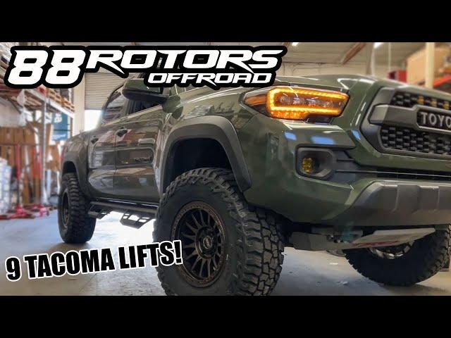 NINE 3RD GEN TOYOTA TACOMA SUSPENSION LIFTS TO PICK FROM!