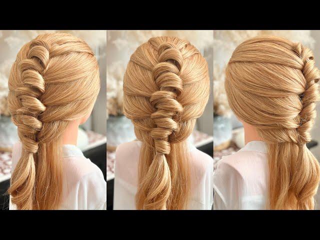 Unique Hairstyle for long hair | Trendy Hairstyle for teenagers | Easy & Simple Back Hairstyle