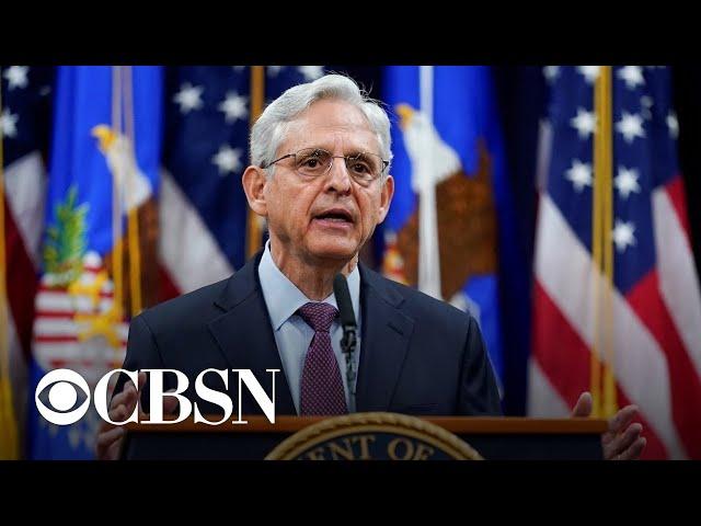 Merrick Garland gives update on January 6 Capitol riot investigation | full video