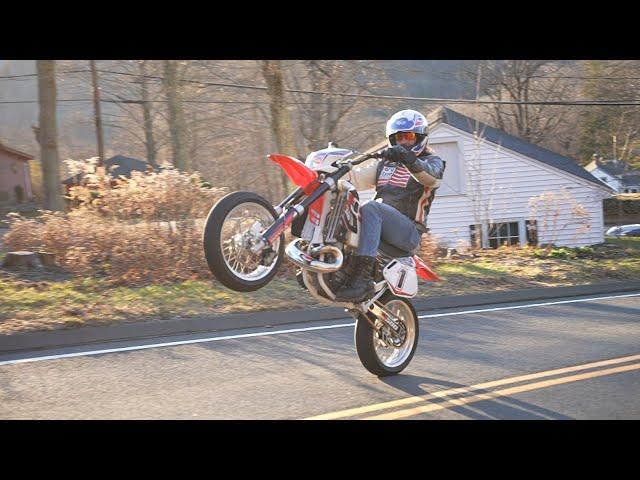 120 MPH ON A HONDA CR500R SUPER-MOTO ?