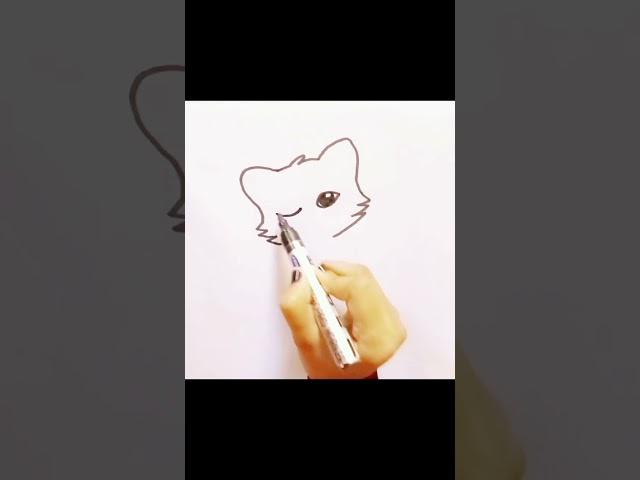 #رسم قطة للأطفال #شخابيط