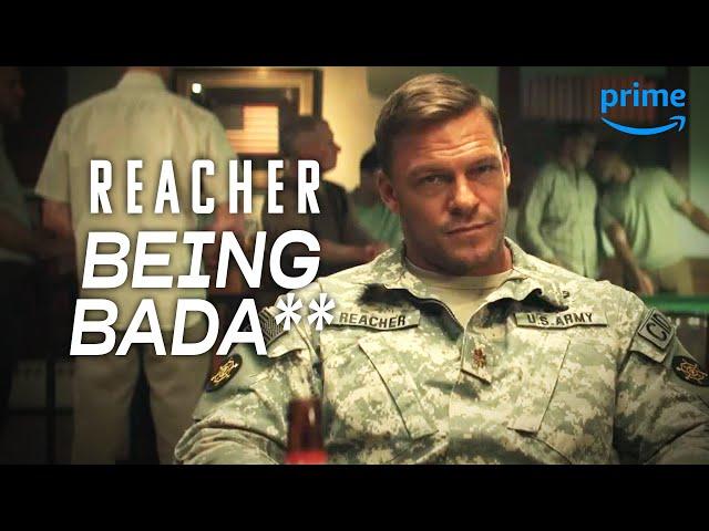 Reacher Being a Bada** for 8 Minutes Straight | REACHER | Prime Video