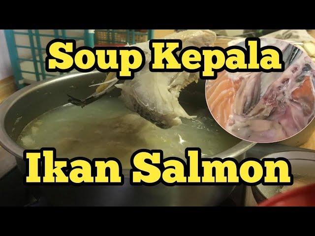 Salmon head soup