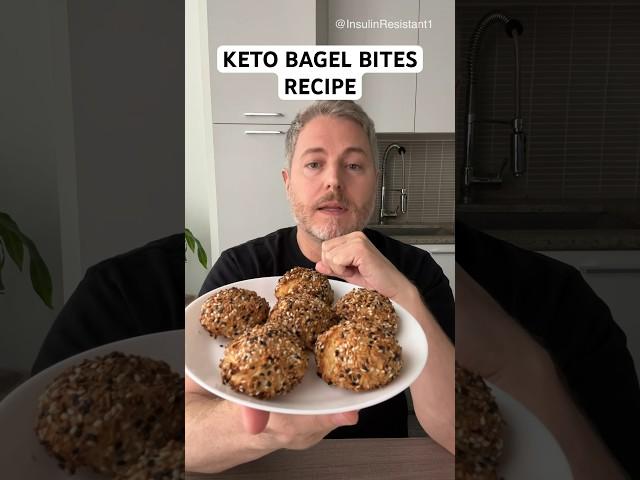 Homemade keto bagel bite recipe. #glucose #bloodsugar #insulinresistant1 #ketobagelsrecipe