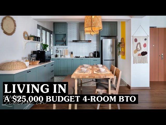 Inside A Modern Bohemian HDB BTO Renovated At Less Than $25,000 | Stacked Living In HDB Home Tour