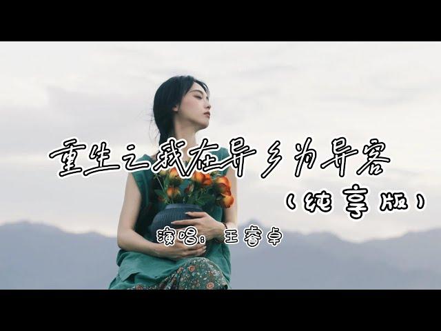 王睿卓 - 重生之我在异乡为异客（纯享版）『那远山目送我  曾千百次梦过，那年少的萤火 是否还在等着』『动态歌词MV』