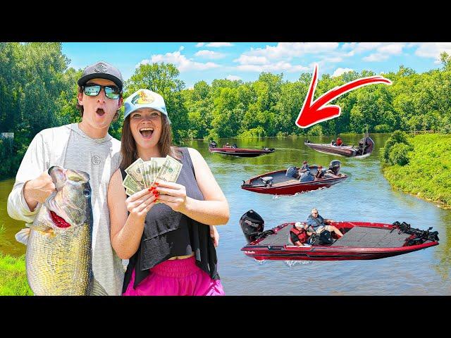 Fishing A Bass Tournament With My GIRLFRIEND - Will We Win?