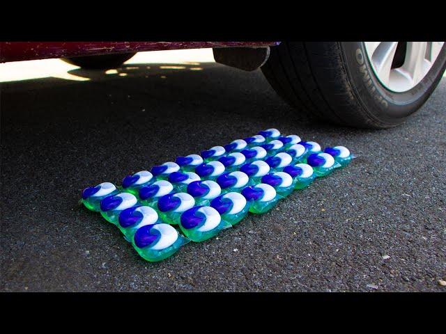 Crushing Crunchy & Soft Things by Car! - 100 Tide Pods vs Car