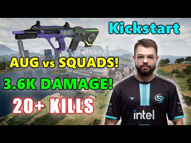 SONIQS Kickstart - 20+ KILLS(3.6K DAMAGE) - AUG vs SQUADS! - PUBG