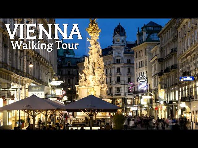 Vienna Walking Tour | Evening Stroll Through Austria's Capital in 4K