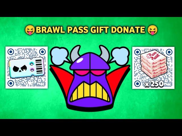 DONATE BRAWL PASS  FREE GIFT BRAWL PASS  QR CODE BRAWL STARS 2025  BRAWL STARS NEW UPDATE