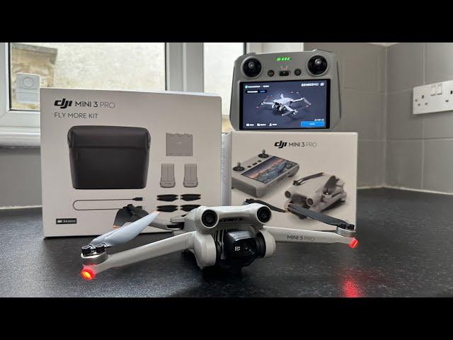 DJI MINI 3 PRO & FLY MORE KIT, unboxing & Demo by AVERAGE user