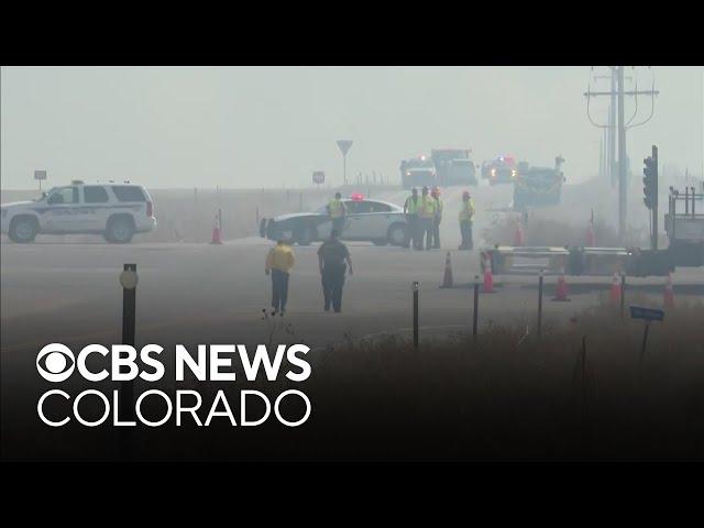 Fire in grassy area near Colorado Springs burns thousands of acres