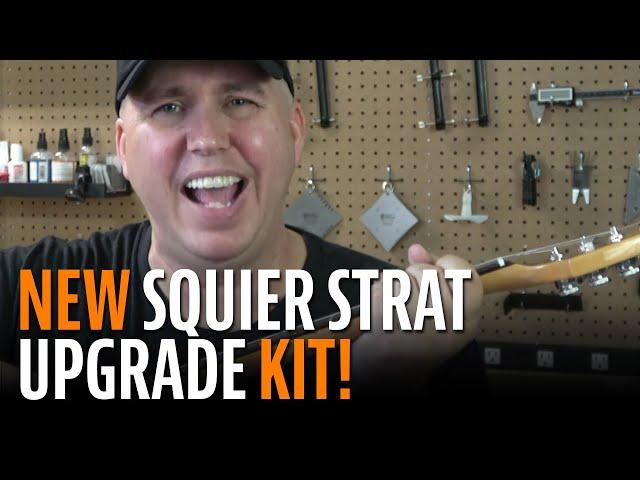 Phil McKnight Shows Off Our New Squier Stratocaster Hardware Upgrade Kit.